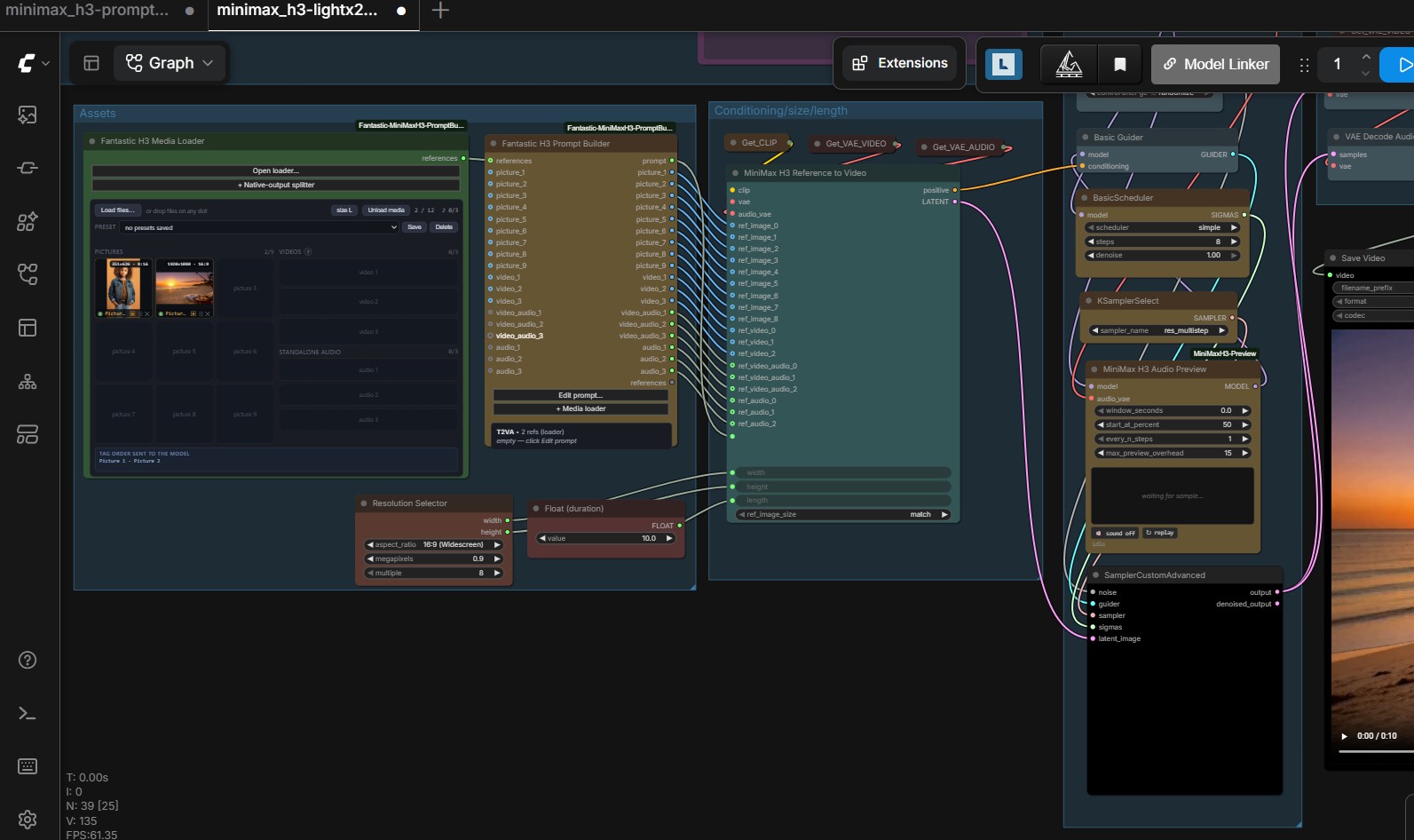 MiniMax H3 workflow prompt creator