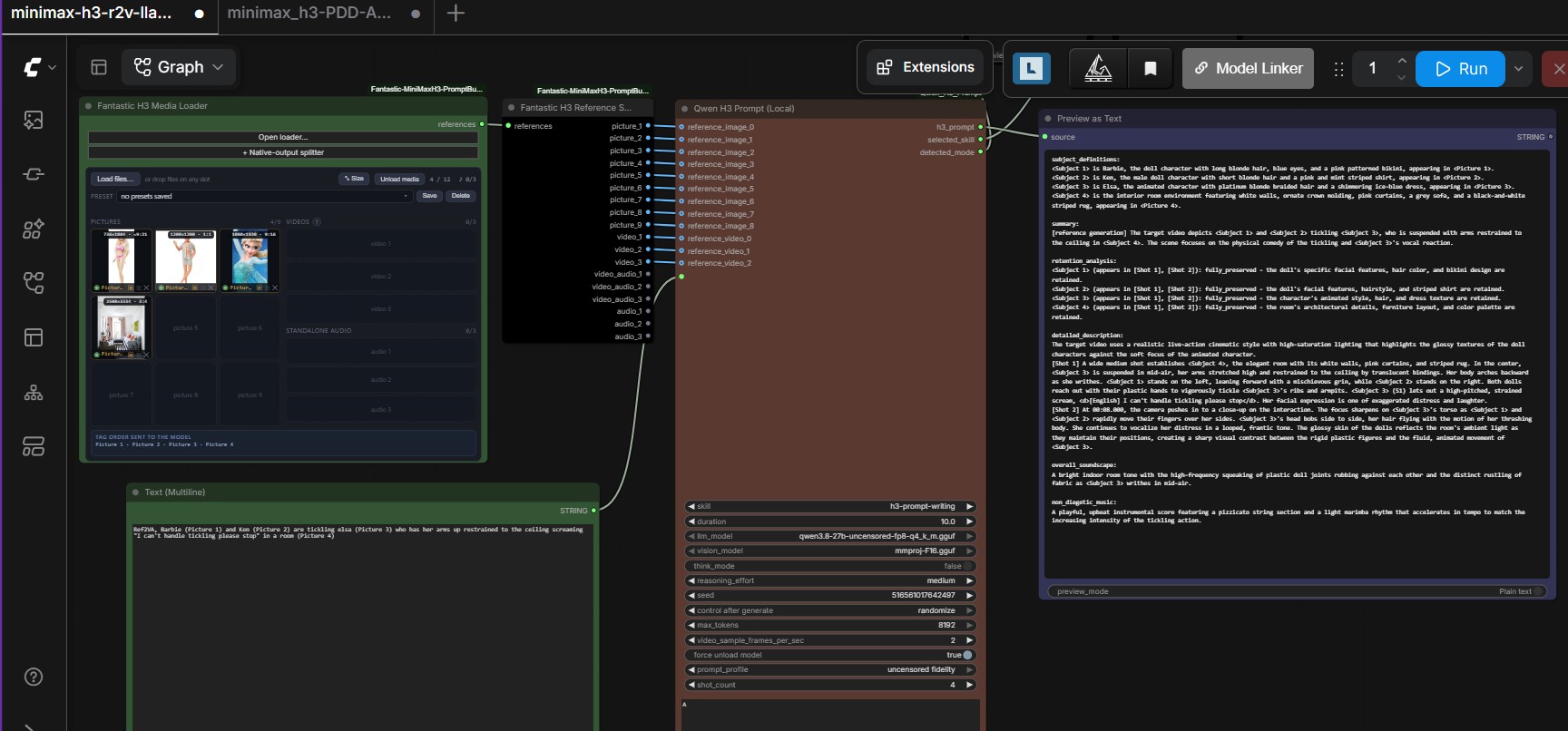 MiniMax H3 workflow prompt generator