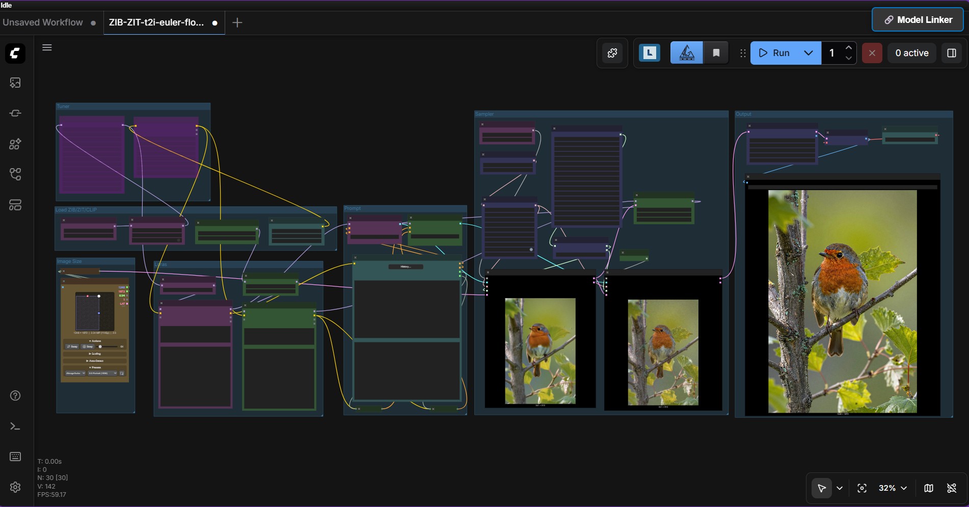 Select number frames, size , prompt