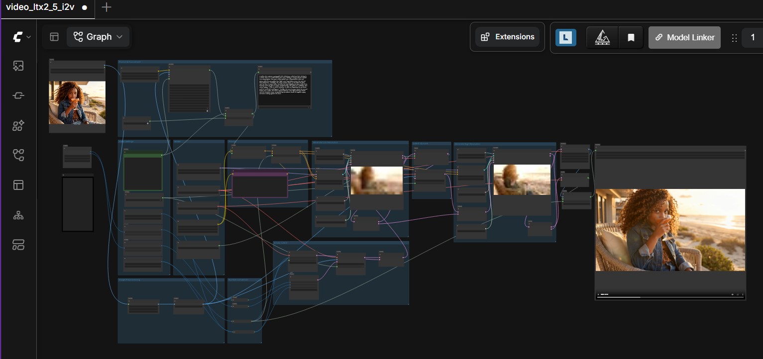 Select number of frames, size, prompt and offload