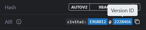 civitai version id