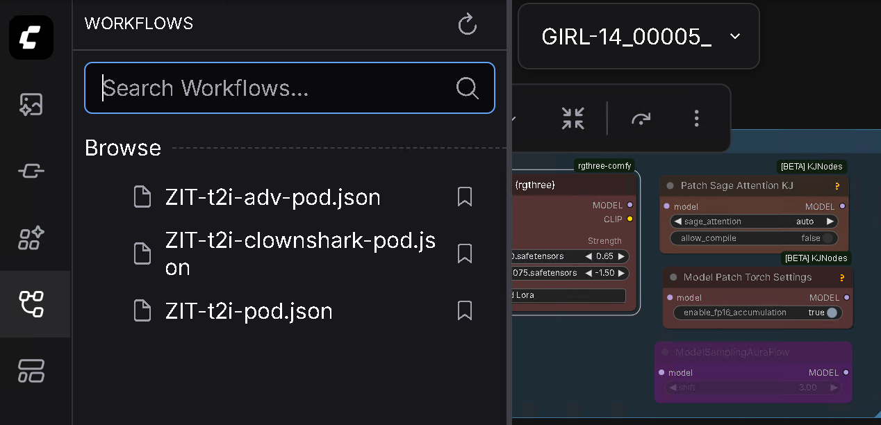 Select Workflow template