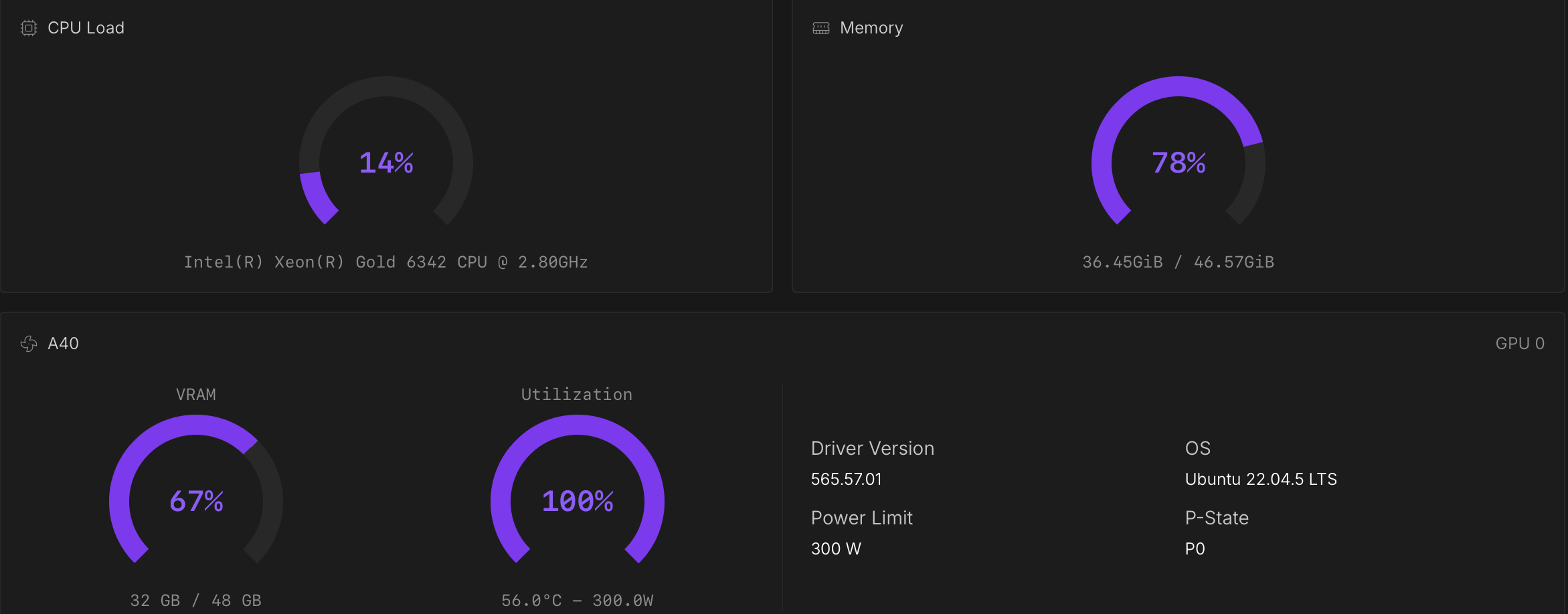 Pod running on A40 comfyUI wanwrapper