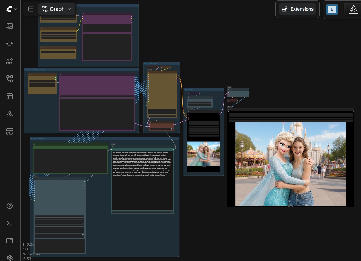 Qwen-Image 2.1 image-edit workflow with prompt enhancer
